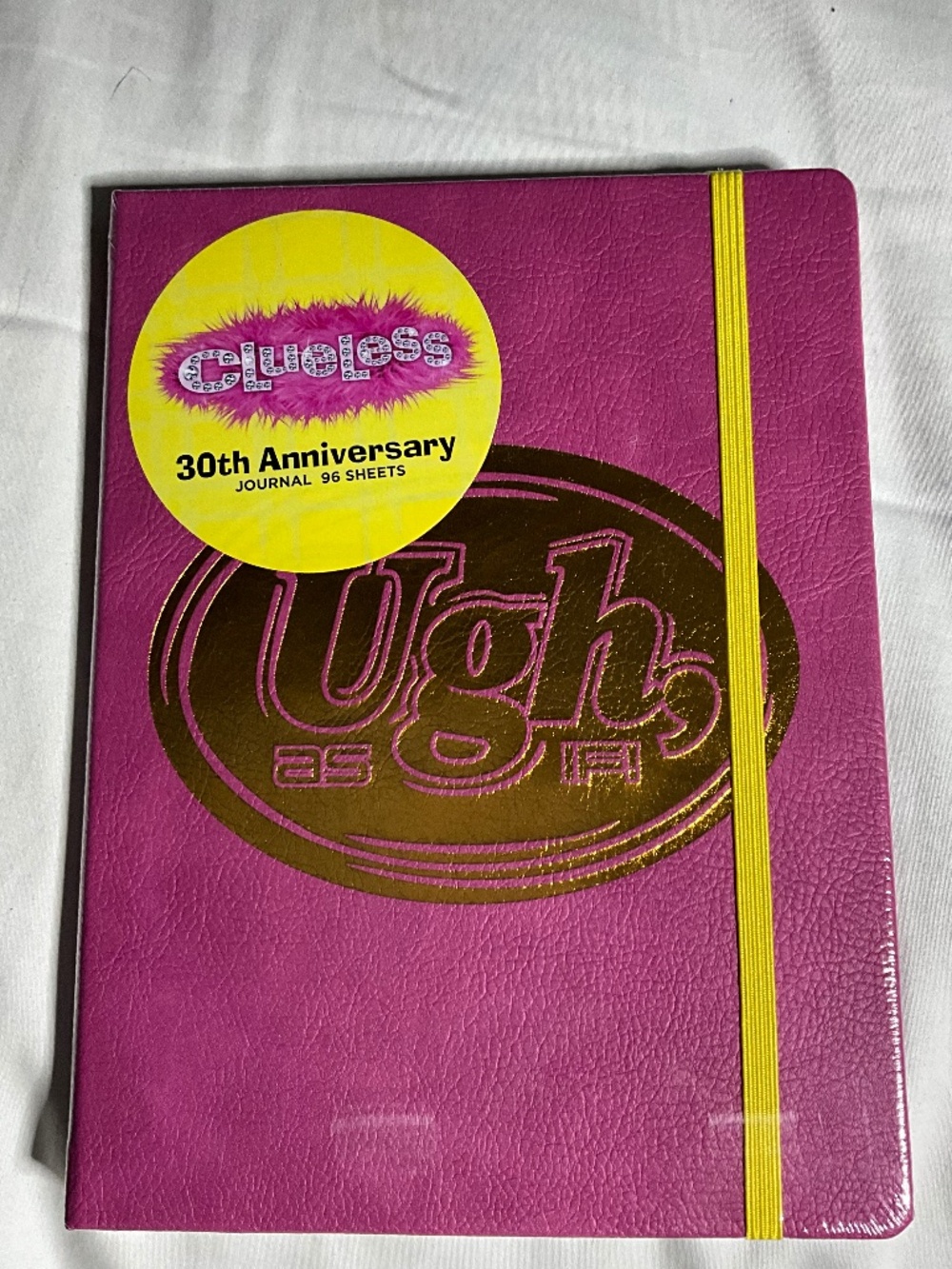 Clueless 30th Anniversary Journal 'Ugh, As If' 96 Sheets 6"x8" Pink & Gold New